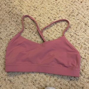 Lululemon pink yoga sports bra